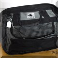 Z07. Kiva Designs black & green canvas bag - $14 